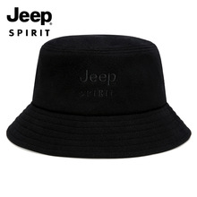 一件代发JEEPSPIRIT正品帽子情侣款灯芯绒加绒渔夫帽A0603