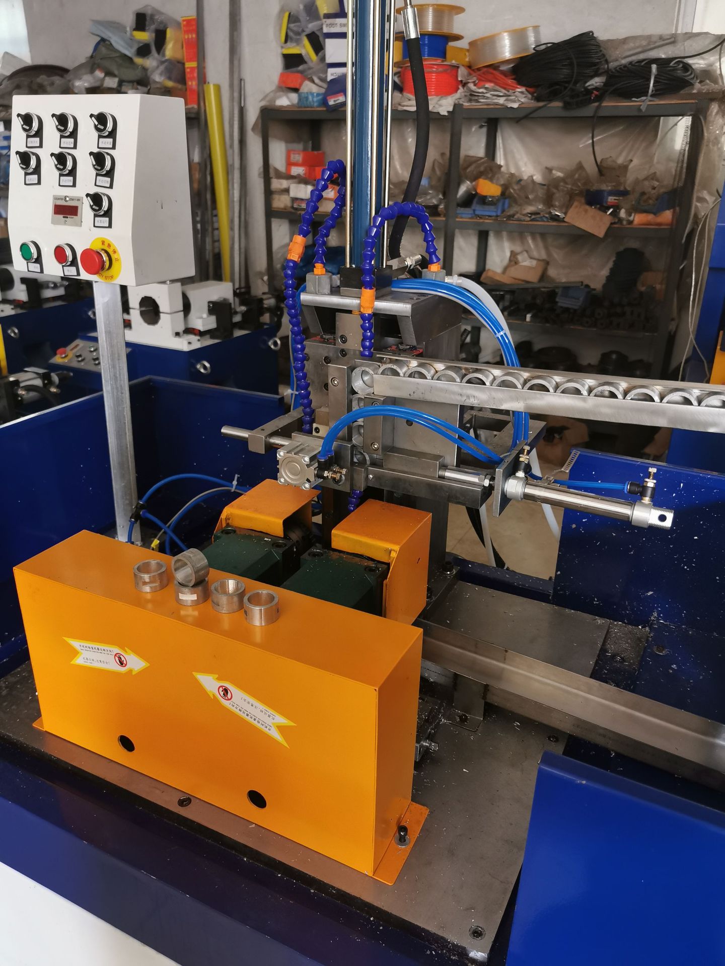 自动铣扁机切槽机开槽机双轴铣槽机