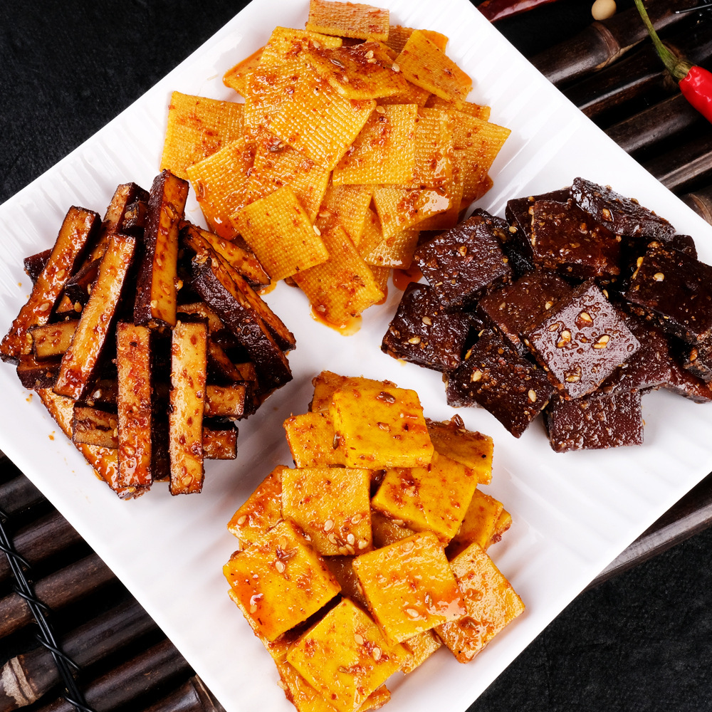 湖南特产平江香干休闲食品香辣味豆干125g豆腐干麻辣零食批发