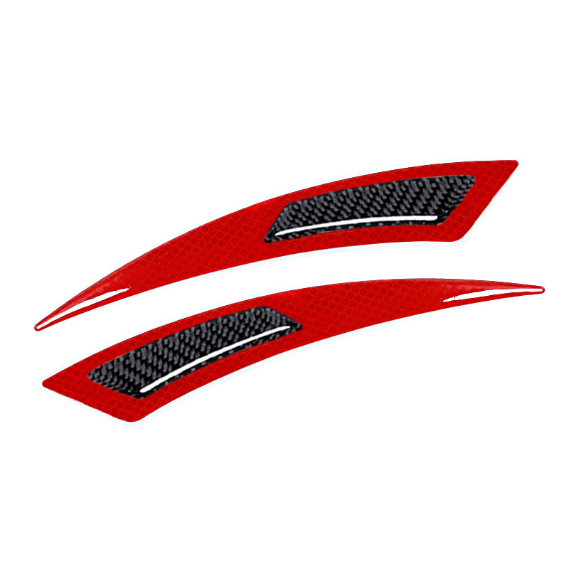 跨境安全警示汽车轮眉反光贴防磕碰遮挡划痕通用车身轮眉防撞条