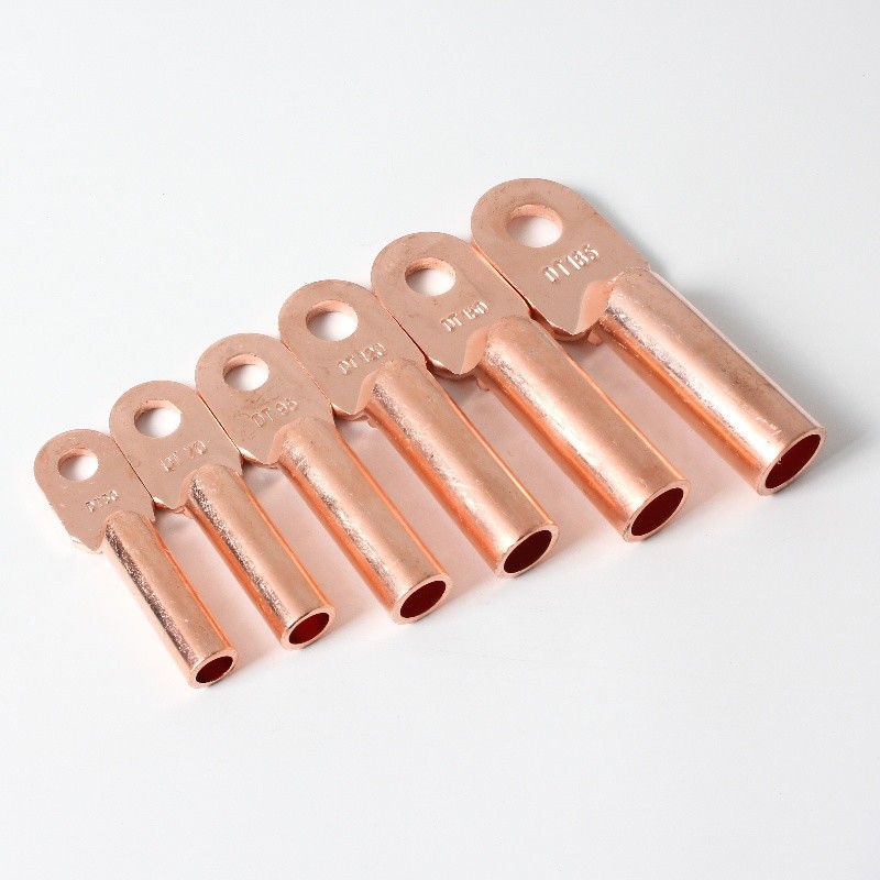 国标加厚dt-10-630 堵油鼻紫铜鼻子电缆电线接头铜线耳线鼻铜管鼻