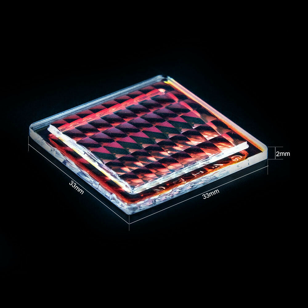 复眼透镜微瑕疵现货阵列透镜蜂窝矩阵光学玻璃镜片3d打印舞台灯r