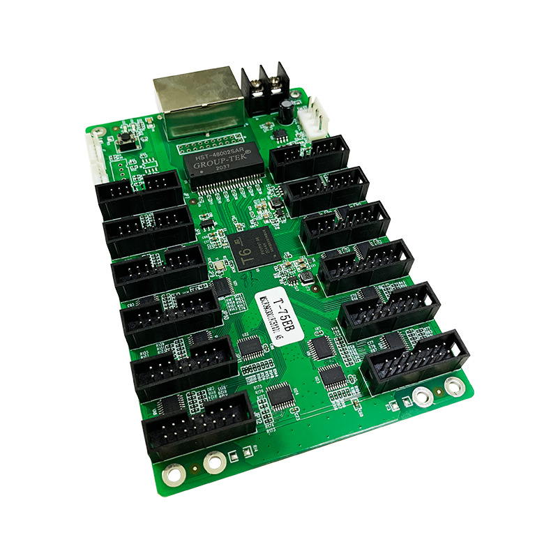 摩西尔t-75eb接收卡全彩led显示屏同步控制卡 led广告屏发送卡