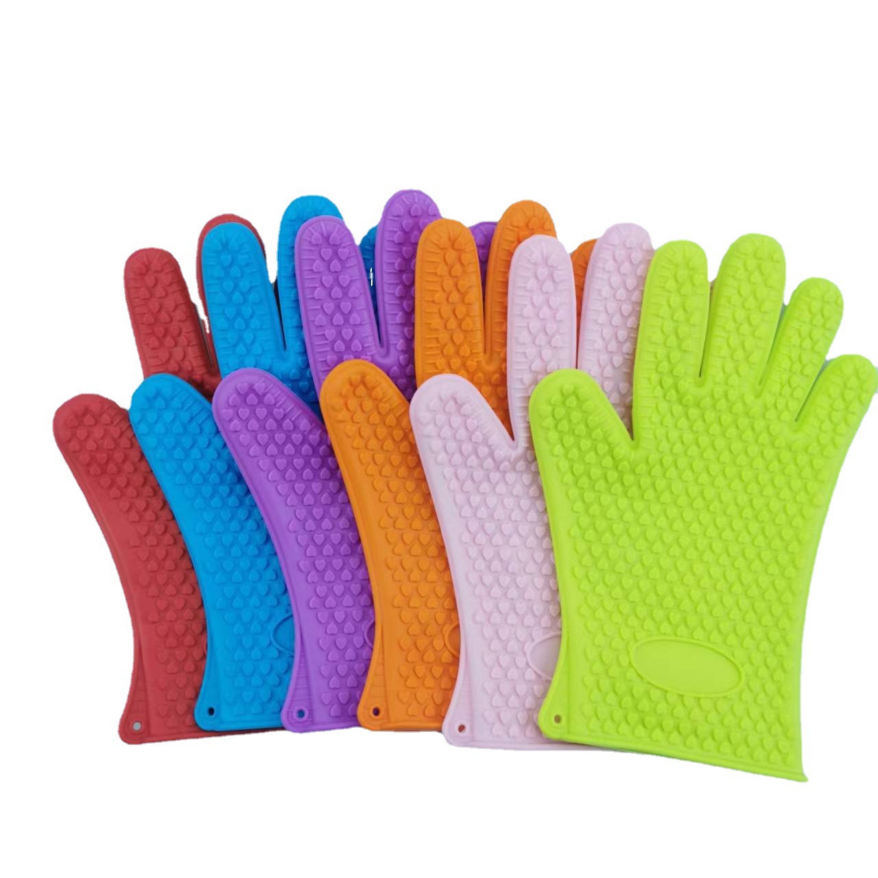 Kitchen Oven Microwave Oven Silicone Thermal Insulation Gloves