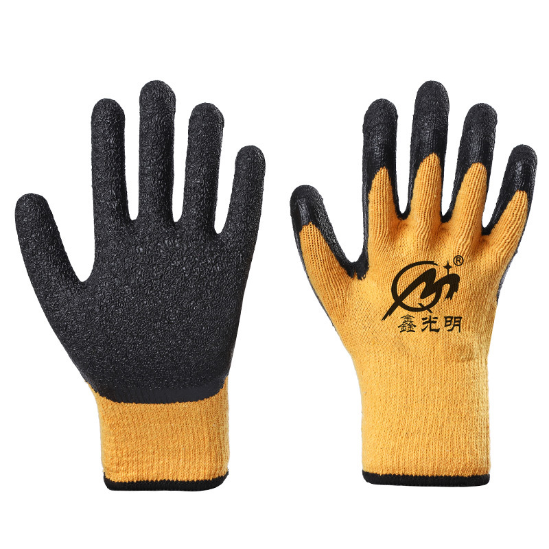 Ten-Pin Pleated Protective Gloves, Non-Slip Wear-Resistant Gloves, Xinguangming Pleated Protective Gloves