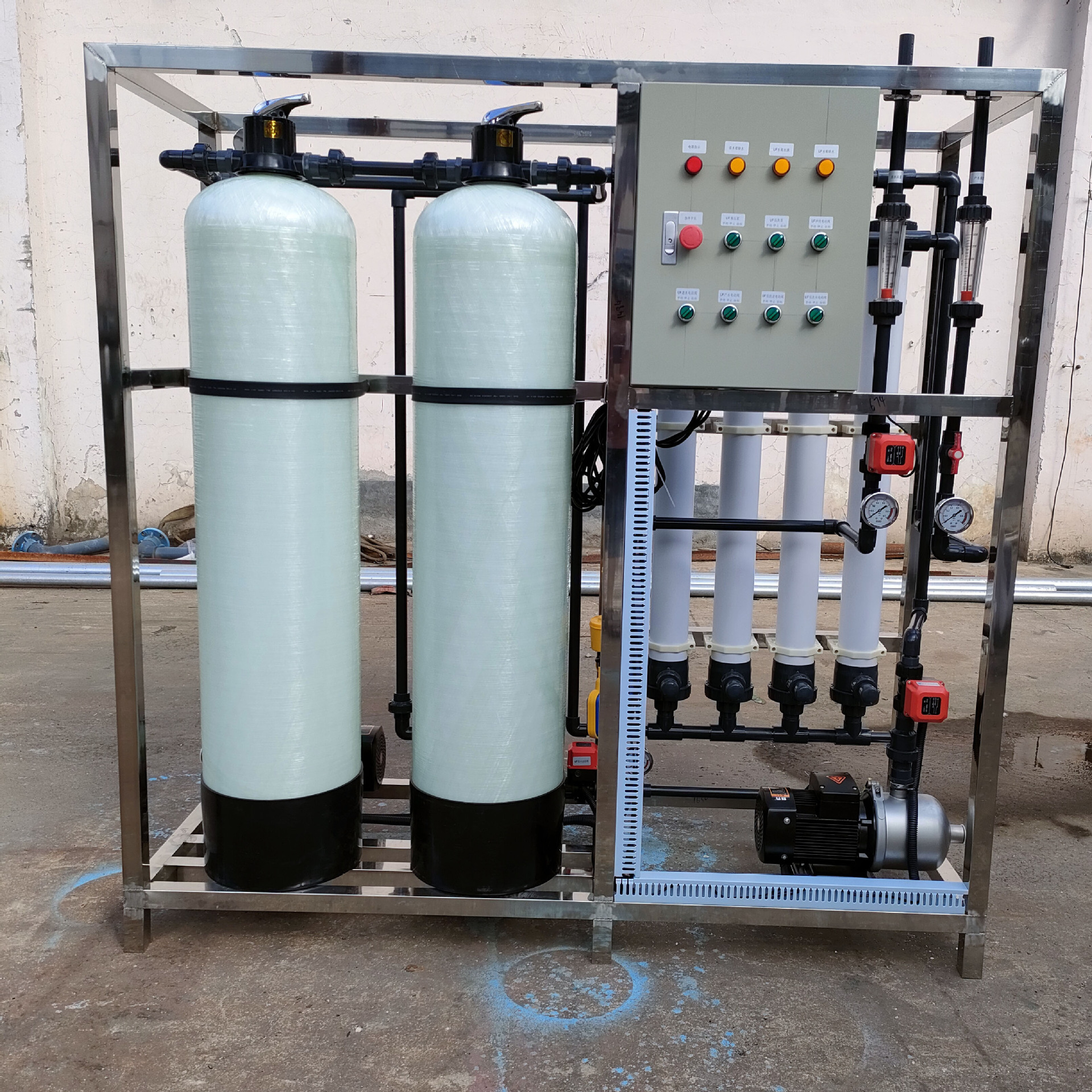 uf超滤设备 中水回用 反洗泵自动冲洗超滤设备 山泉水过滤设备