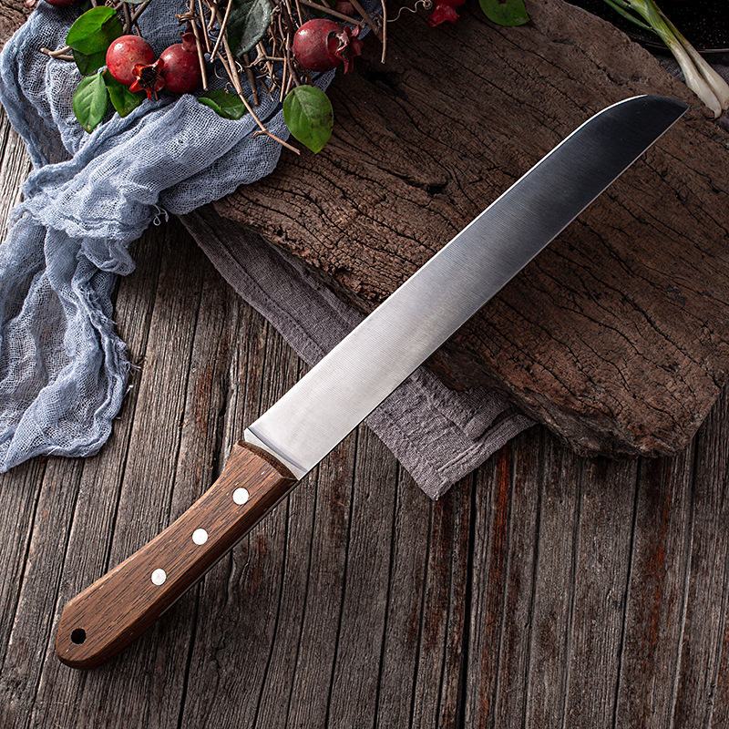 切西瓜果刀不锈钢长款水果刀大瓜割蜂蜜削烤肉削果哈密瓜跨境批发