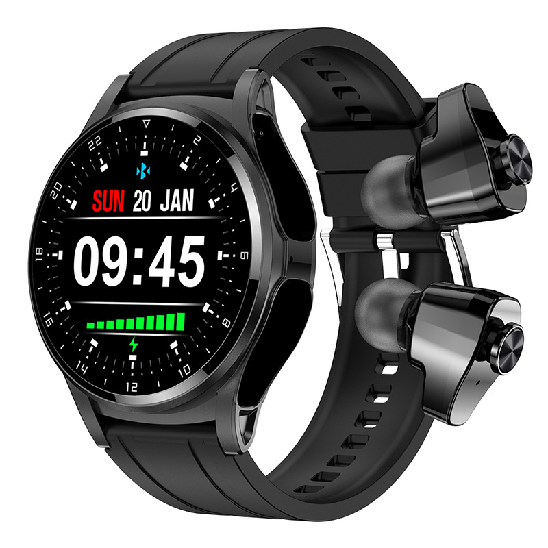 gt66智能手表tws耳机手表二合一心率血压血氧通话多表盘运动手表