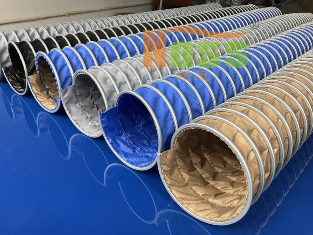 内衬铁氟龙排风管 双层特氟龙通风管 耐强酸碱腐蚀伸缩耐高温阻燃