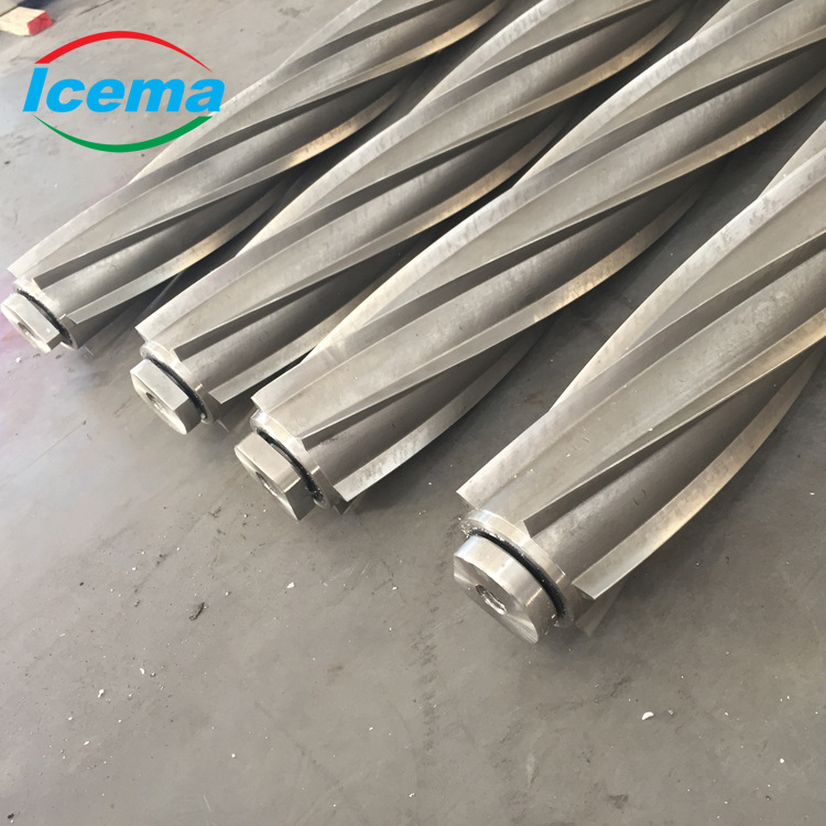 螺旋冰刀 片冰机切冰刀 片冰机蒸发器冰刀2-30吨片冰机