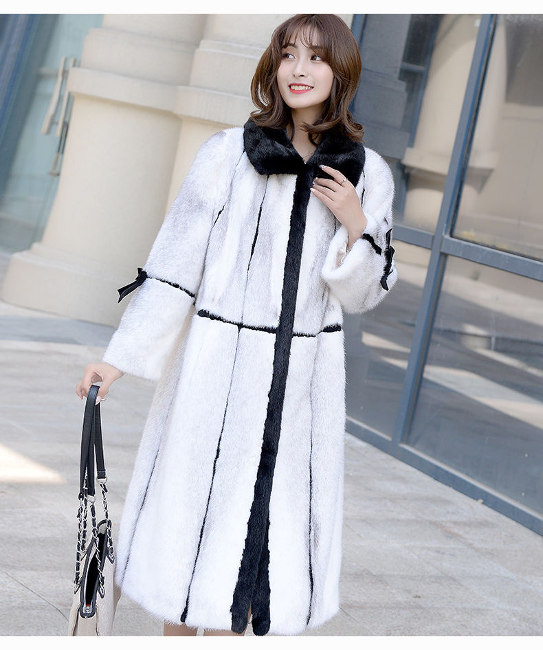 十字貂水貂皮大衣女整貂皮中长款外套纯貂皮2020冬季新款年轻款