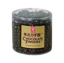 批发休闲零食 香港嘉顿手指饼巧克力香橙味240克.  12桶一箱