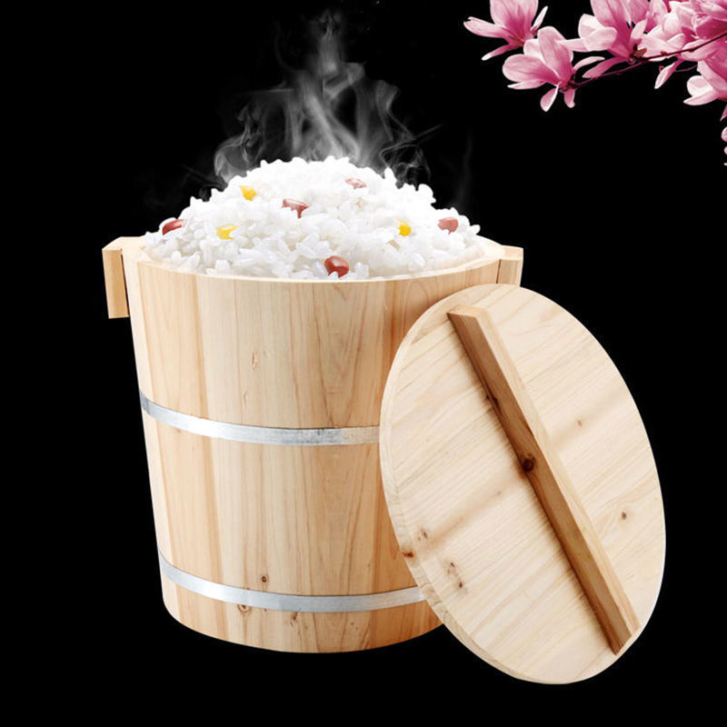 木桶饭木桶商用蒸饭甑子香杉木蒸子米饭桶糯米蒸笼台湾饭团餐厅
