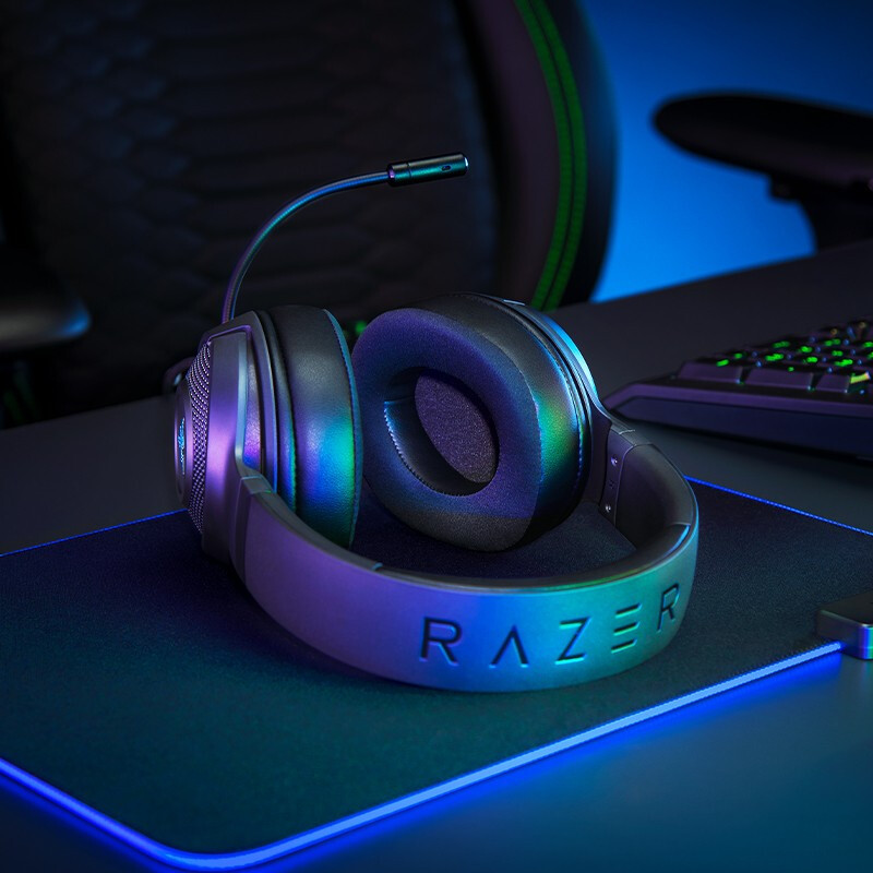 雷蛇(razer)北海巨妖x标准版耳麦 电竞7.1头戴式游戏耳机适用