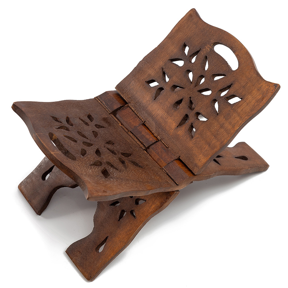 加厚实木纯手工穆斯林诵经架古兰经书架 诵读架 读书架跨境货源