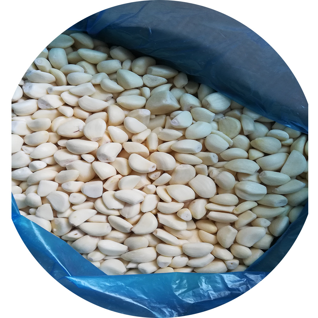 热销韩国日本冷冻蒜米iqf单体速冻 10kg纸箱散装速无芽冻冷冻蒜米