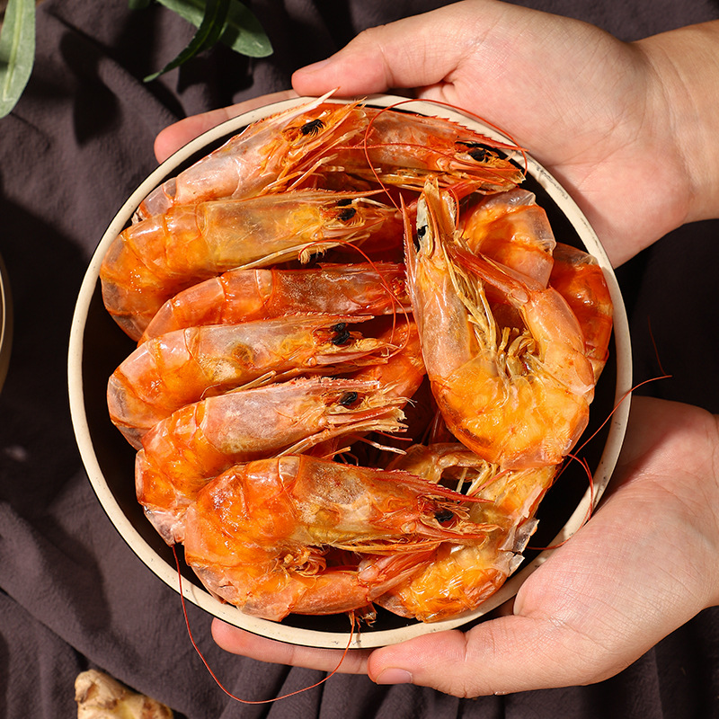 烘烤虾干250g 海鲜干货黑虎虾干 福建特产海鲜零食小吃即食烤虾干