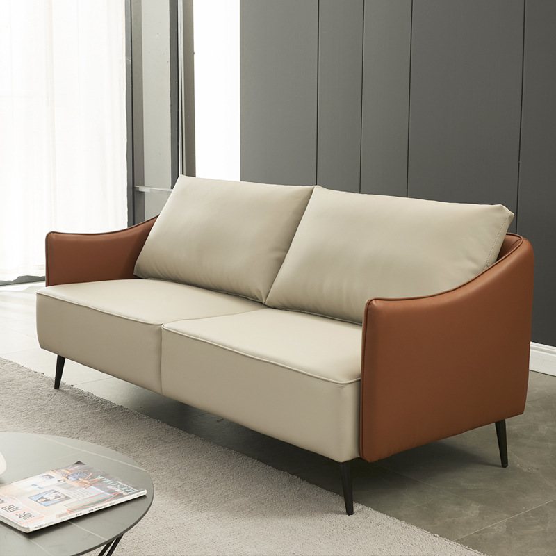 定制迪欧简约单三人组合办公室沙发欧式黑色灰色书房休闲客厅沙发