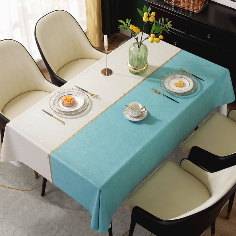 dining table tablecloth waterproof oil-proof disposable rectangular tablecloth wind living room dining tablecloth student table mat