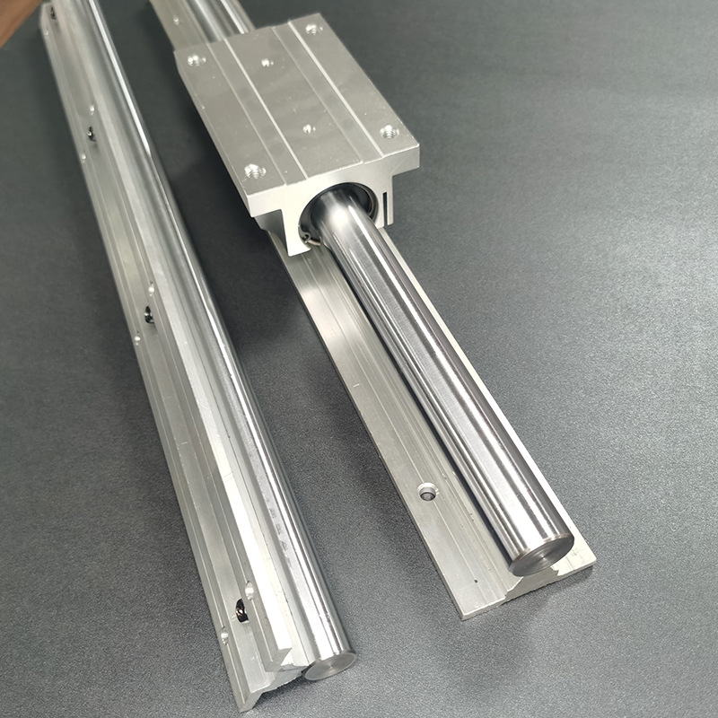 tsbr铝托光轴重型滑轨直线导轨精密木工推台锯平移门圆棒轨道滑块