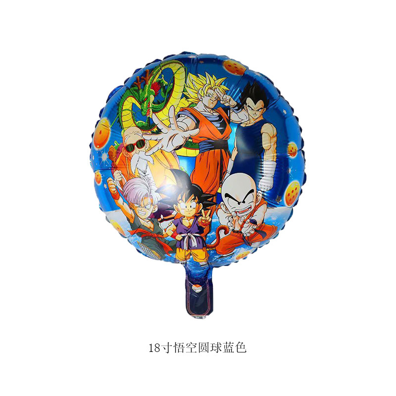 Wukong Cartoon Aluminum Balloon Dragon Ball Birthday Party Background Wall Banquet Decoration Surprise Arrangement Balloon