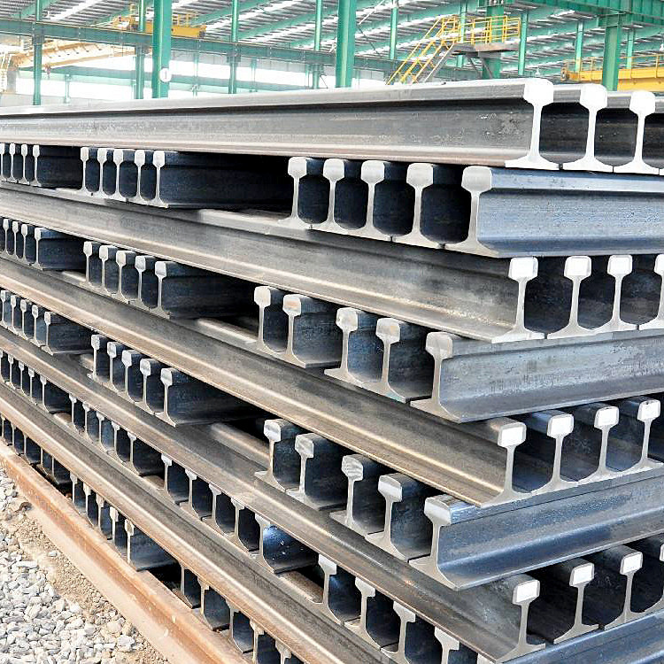 火车轨u71mn路轨厂房轨道钢120公斤钢轨固定件夹板连接板p120钢轨