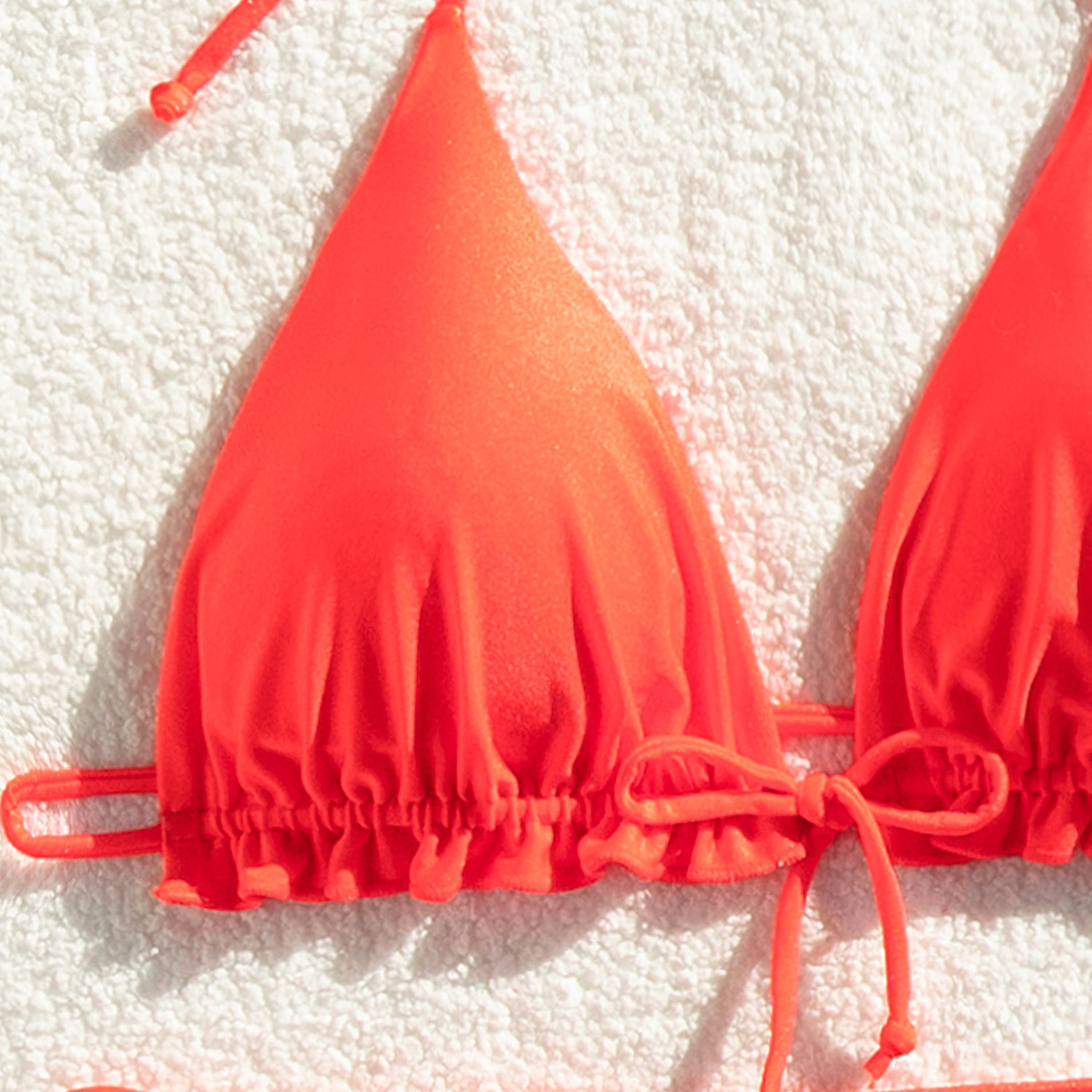 2024欧美外贸女士分体泳衣简约绷带性感跨境泳衣迷你比基尼bikini-阿