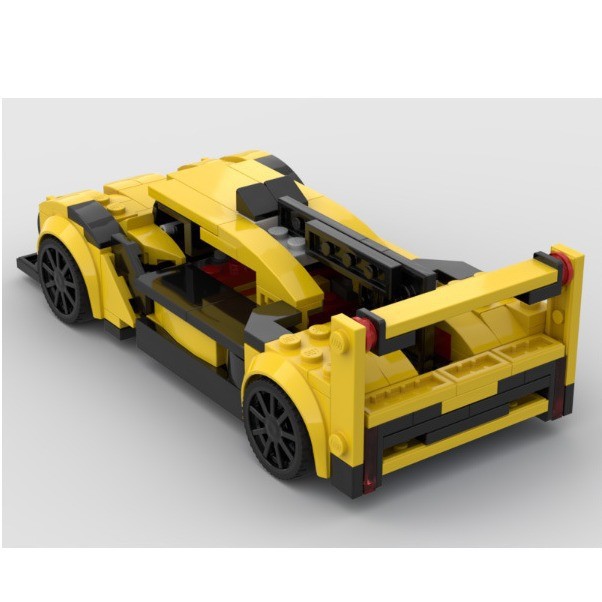 跨境玩具兼容乐高跑车模型热销国产小颗粒积木moc-166294凯迪拉克