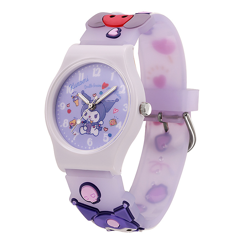 New Cute Cartoon Children's Watch Jelly Sanrio Primary School Student Watch Quartz Watch Gifts for Boys and Girls