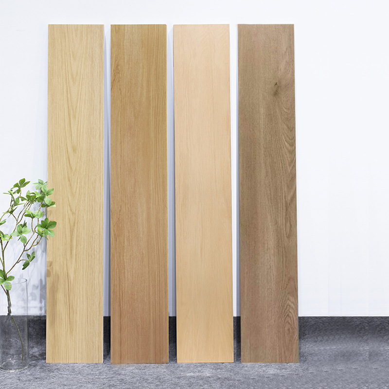 木纹砖200x1200奶油色仿木纹简约地板砖日式原木全瓷直边木纹瓷砖