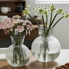 花瓶摆件客厅插花玻璃大网红轻奢高档水培ins风花器鲜花创意透明