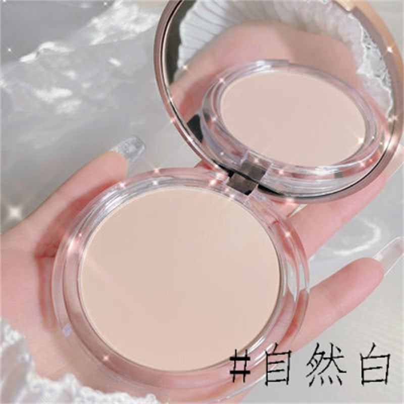 Bear Mirror Powder Finishing Powder Face Powder Dry Powder Oil Control Wet and Dry Dual-Use Repair Plate High Appearance Convenient Powder