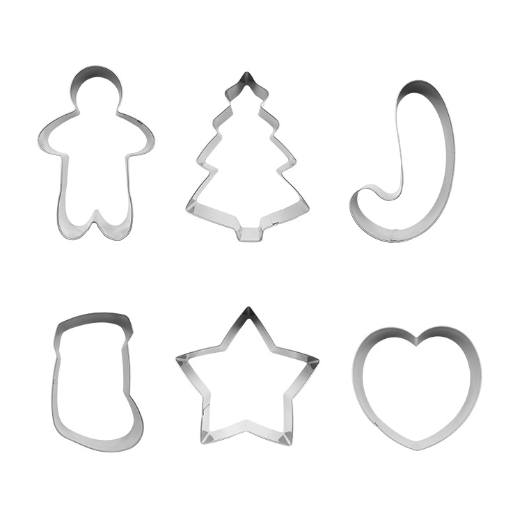 圣诞节不锈钢饼干模具diy烘焙用具蛋糕制作曲奇饼干模具烘焙工具