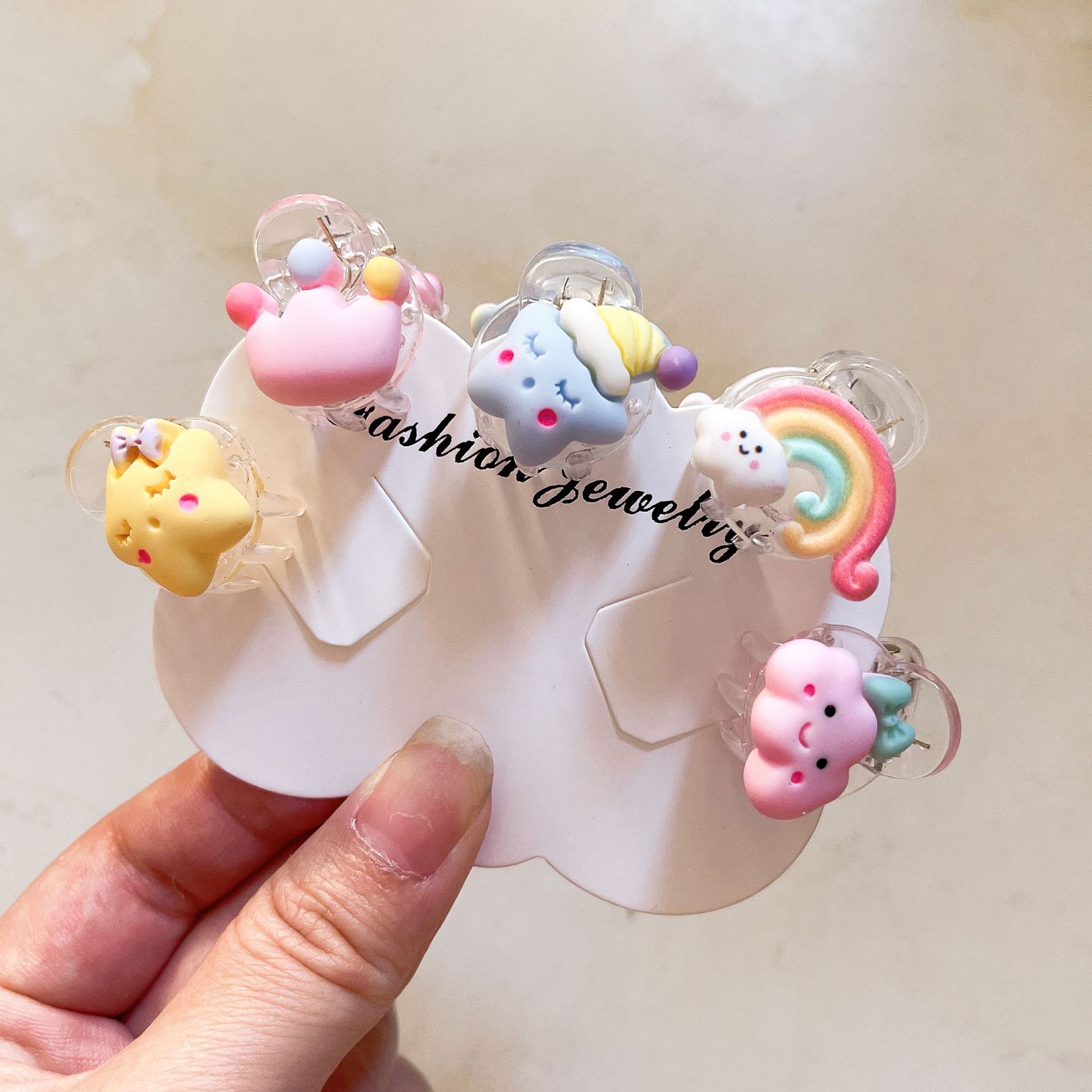 儿童萌萌哒小抓夹可爱女童碎发卡子宝宝不伤发夹子卡通发饰批发