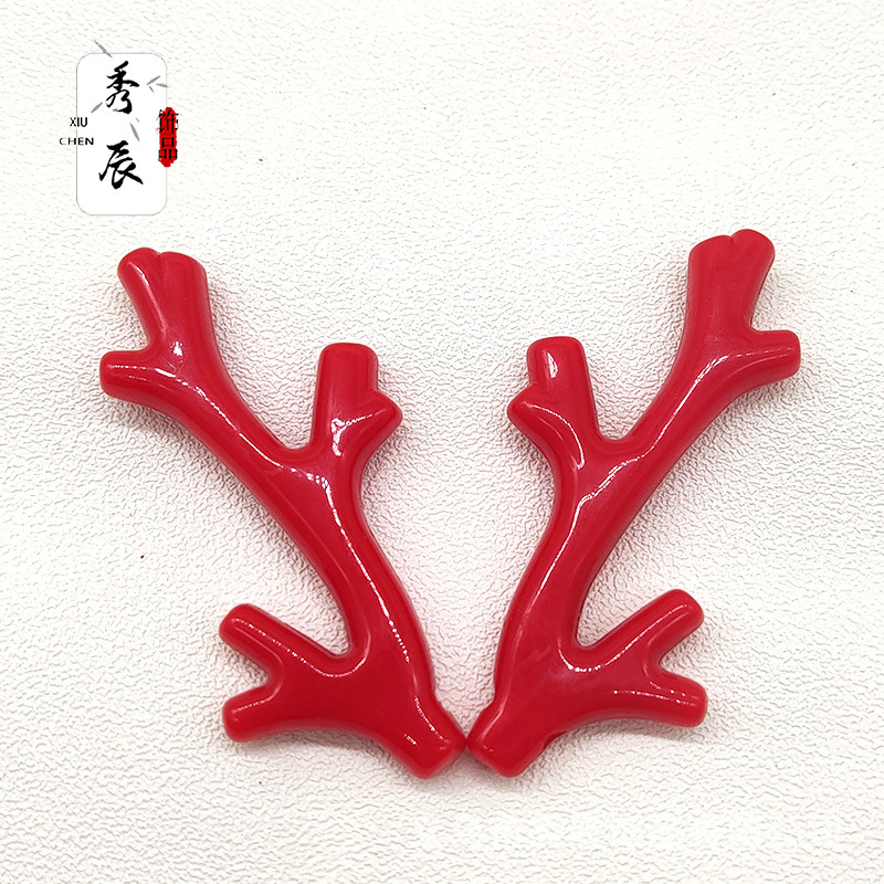 Resin Acrylic Dragon Horn Acetate Leopard Print Headdress Door Decoration Lighting Tree Branch Corner Imitation Coral Antlers Ornament Accessories