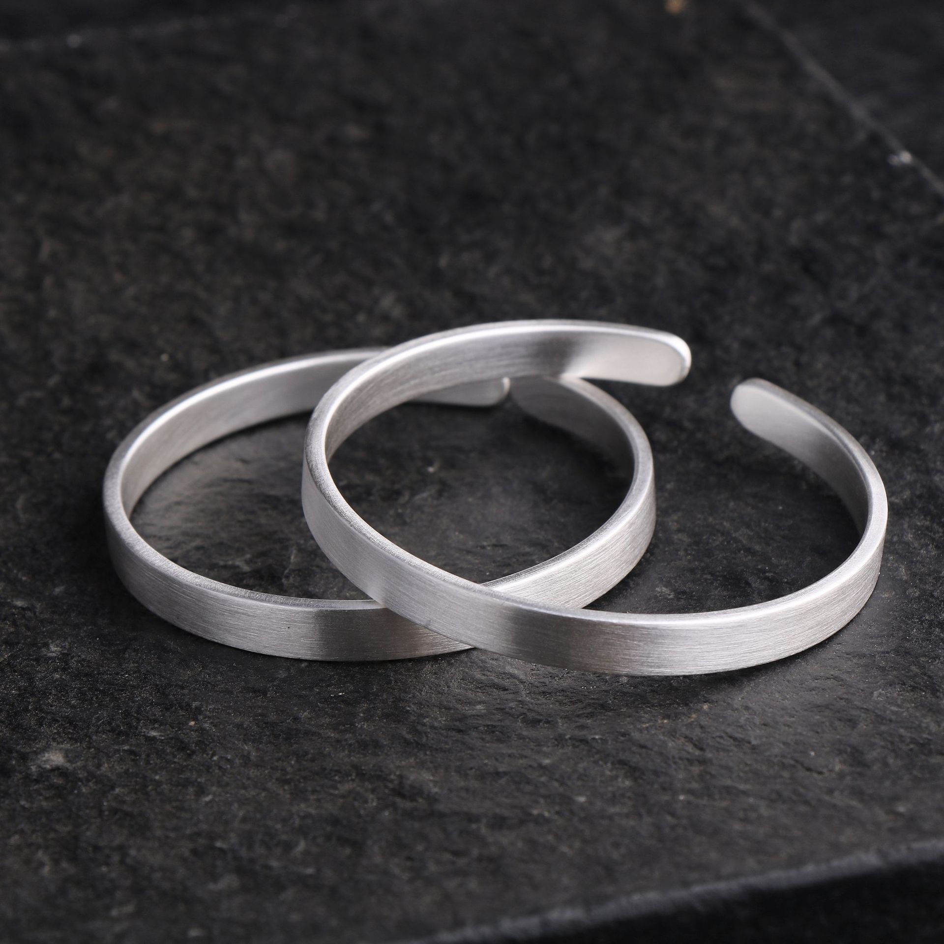 纯银饰品太极八卦手镯银999 护身九字真言临兵斗者皆阵列前行手镯