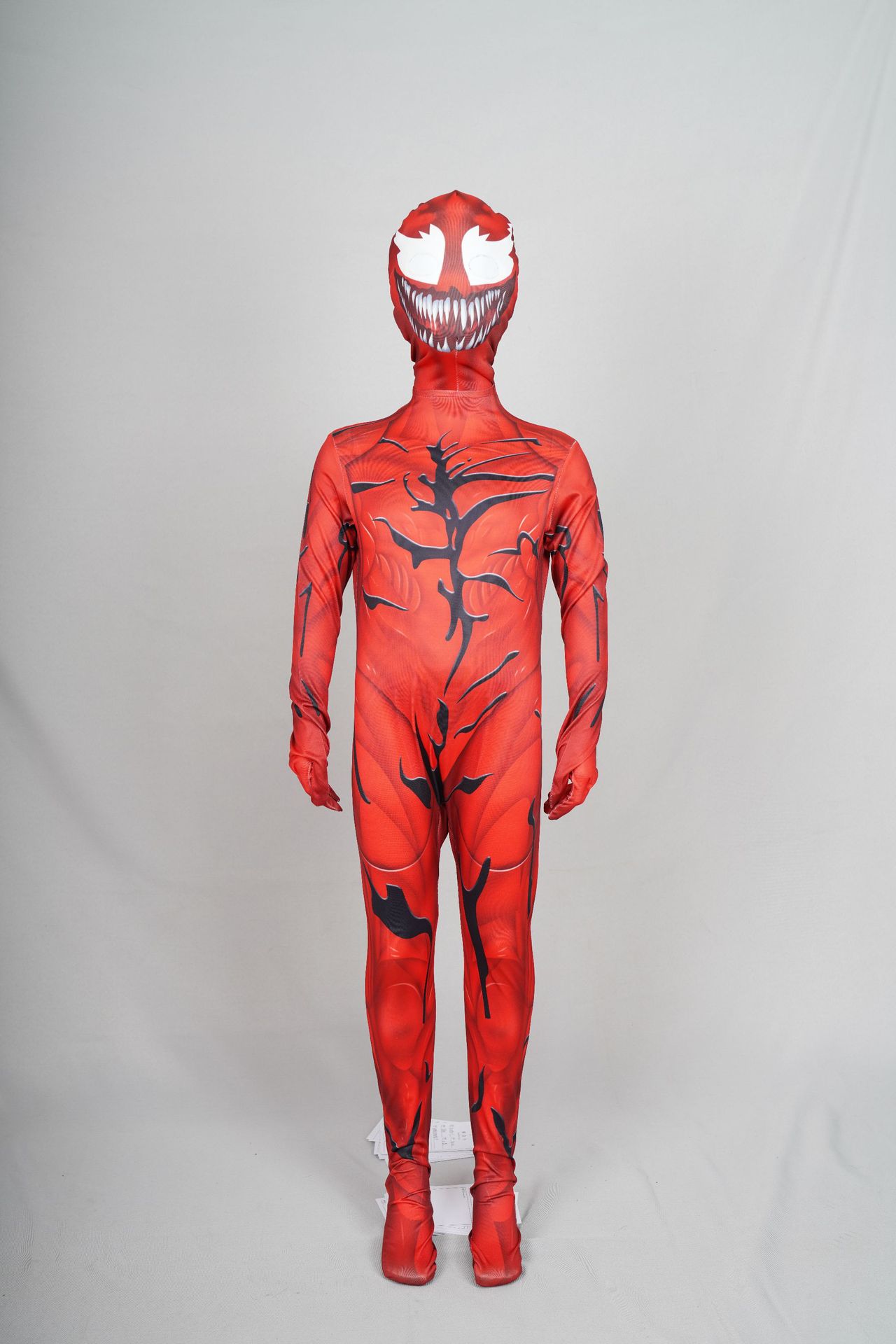万圣节cos毒液2屠杀开始红色毒液连体衣紧身衣服装蜘蛛侠服装英雄