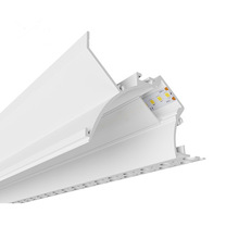 LED洗墙线性灯条反光灯槽嵌入式弧形灯槽悬浮吊顶铝合金回光灯槽
