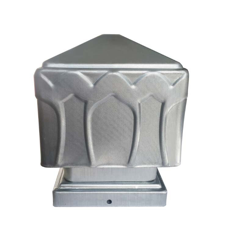 铁艺护栏配件 方柱头 莲花柱帽 栏杆盖帽 市政道路护栏配件柱帽