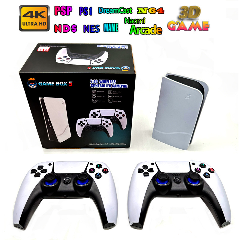 P5 plus Wireless 2.4G HD Arcade PSP Family 4K TV Mini Game Machine Ps5 Handle Game Machine