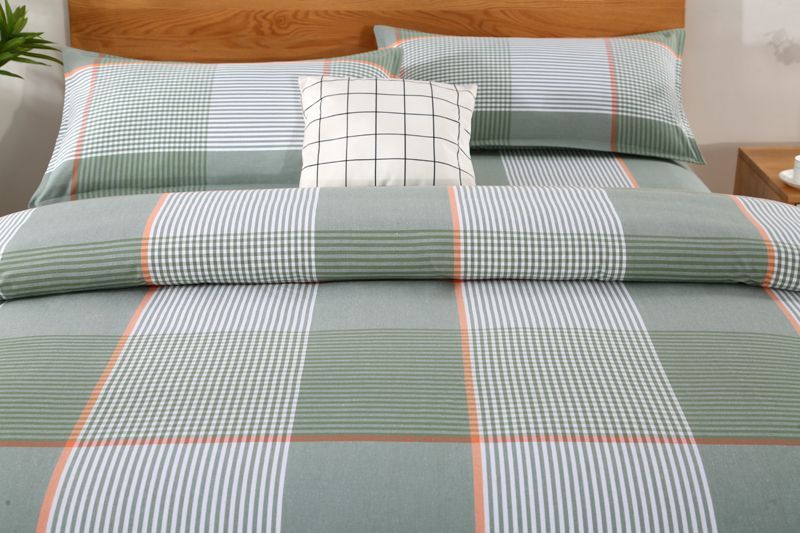 山东纯棉老粗布床单学生宿舍加厚被单枕套三件套双人家用不起球