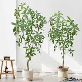 仿真绿植高端轻奢发财树室内客厅装饰摆件假盆栽造景假花仿生植物