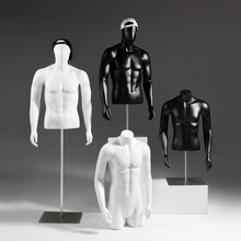 韩版男装店模特道具男半身假人橱窗玻璃钢全身内衣内衣模特展示架