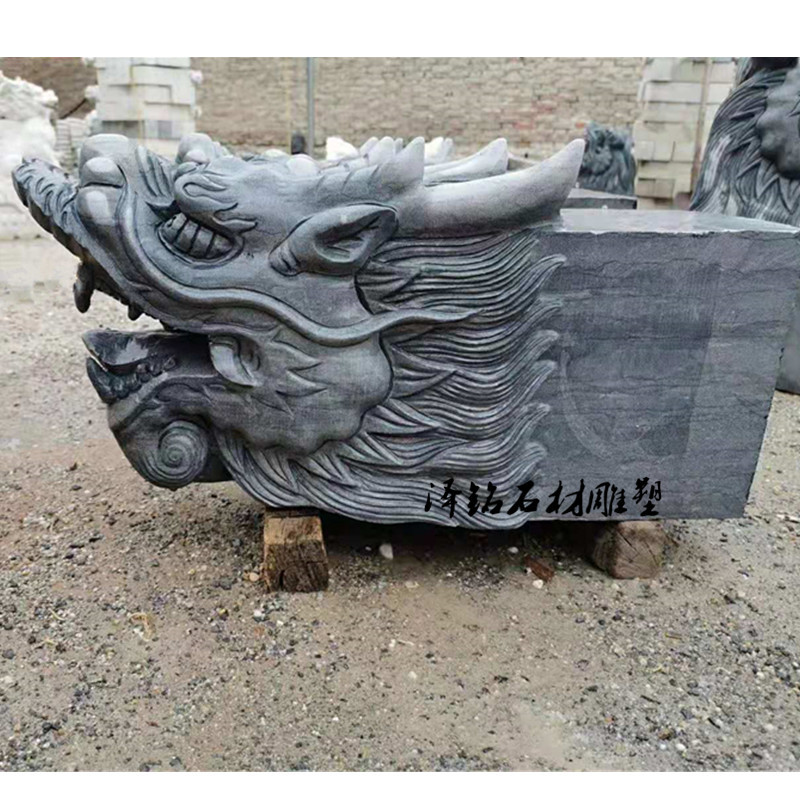 石雕喷水龙头吐水景墙池青石喷泉流水庭院户外鱼池出水口景观摆件