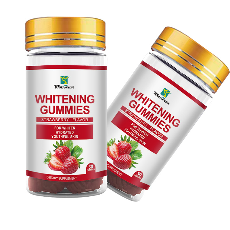 夹心软糖加工Collagen Whitening Gummies Strawberry Flavor