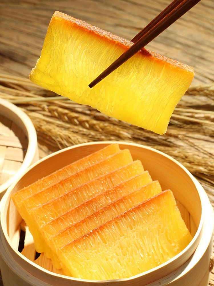 源口黄金糕400g切片广式糕点零食蒸糕发糕加热即食速冻早餐半成品