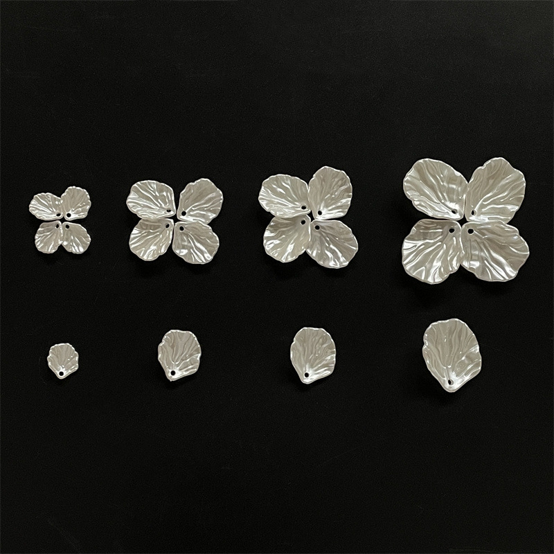 ABS仿珍珠贝壳白菜叶牡丹花瓣山茶花片 手工diy古风发簪饰品材料