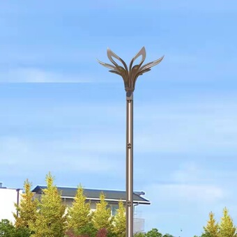 新款玉兰灯市电工程户外广场景观道路照明灯高杆防水路灯厂家