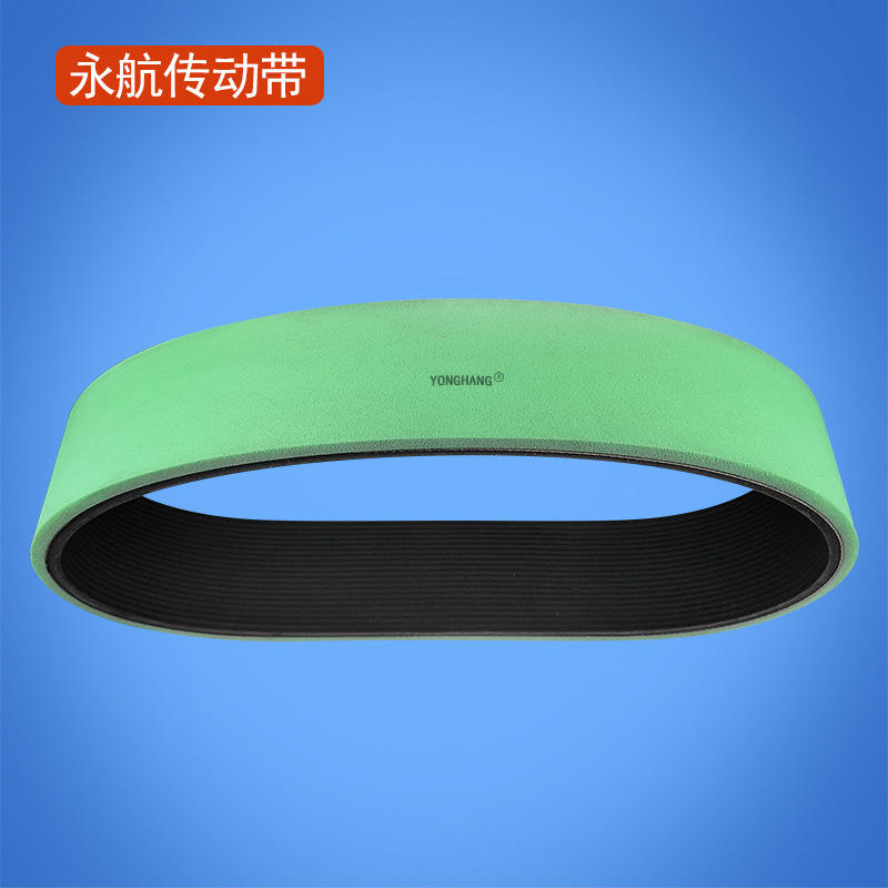 供应pj pl多沟带加进口绿泡棉 海绵防压痕牵引机皮带工业皮带