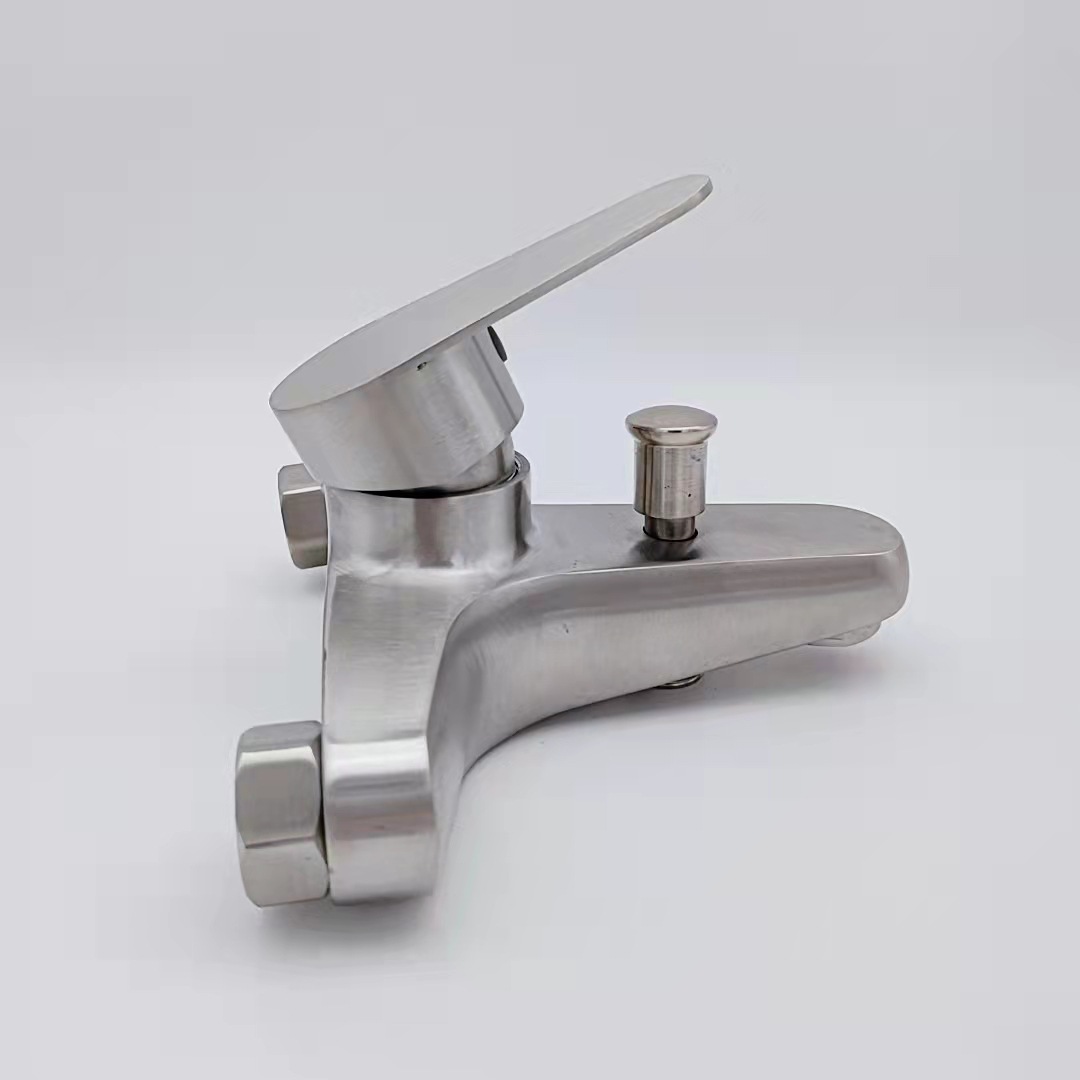 304不锈钢帝王三联龙头 冷热暗装三联混水阀浴缸水龙头淋浴龙头